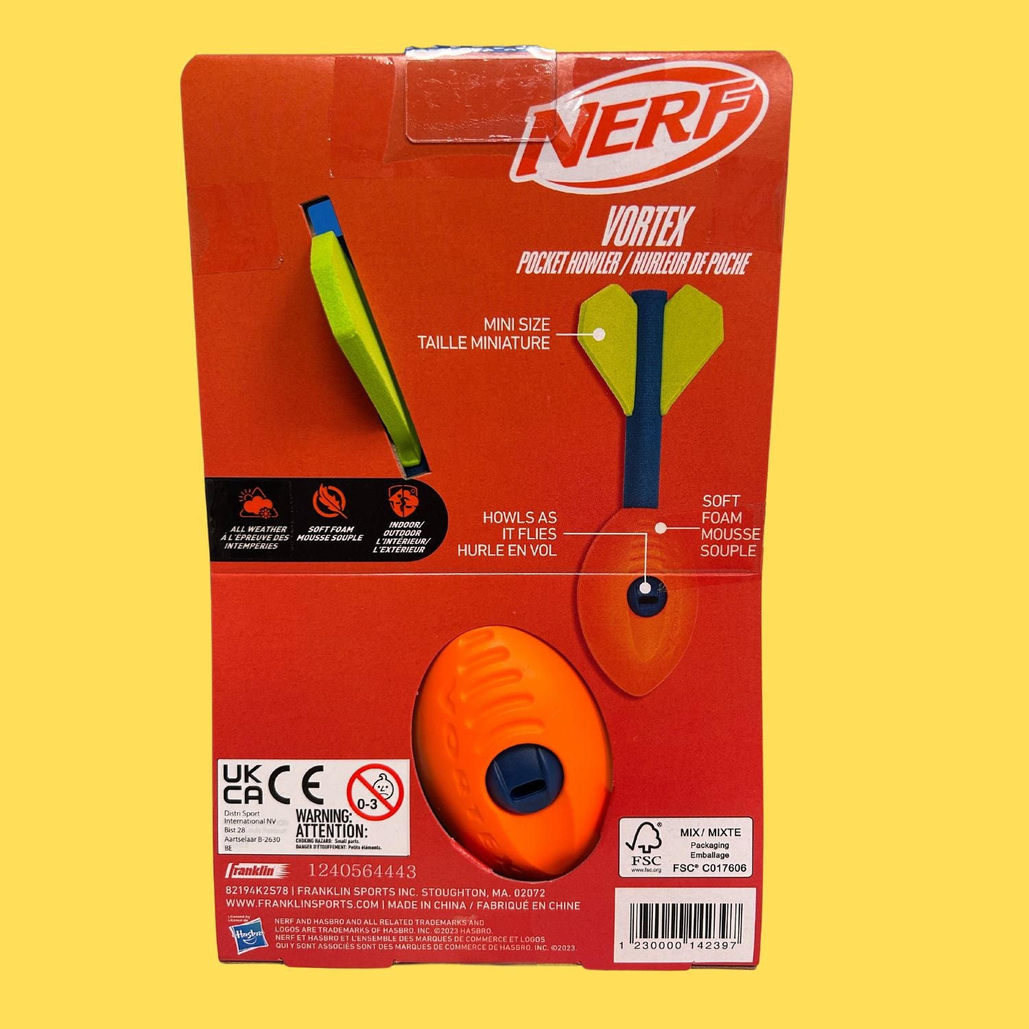 Nerf Vortex Oranje Groot
