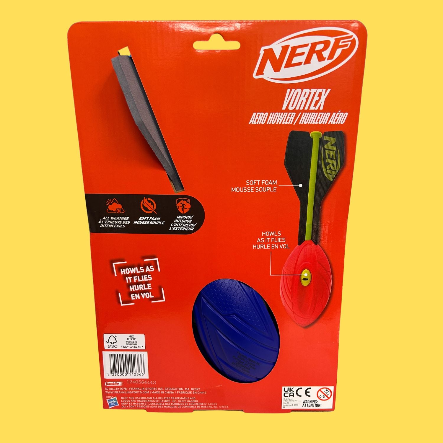 Nerf Vortex Blauw Groot